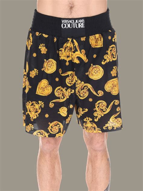 versace denim shorts|versace men's pants.